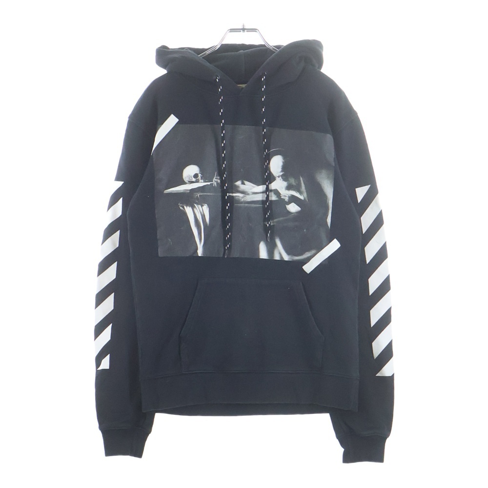 14SS Caravaggio Hoodie カラヴァッジョ プルオーバースウェットパーカー フーディー ブラック Bランク