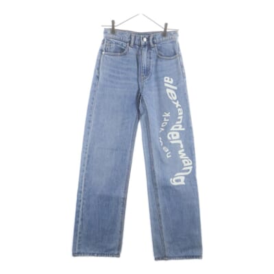 Puff Logo Straight Leg Jean ストレートジーンズ デニムパンツ インディゴ Sランク