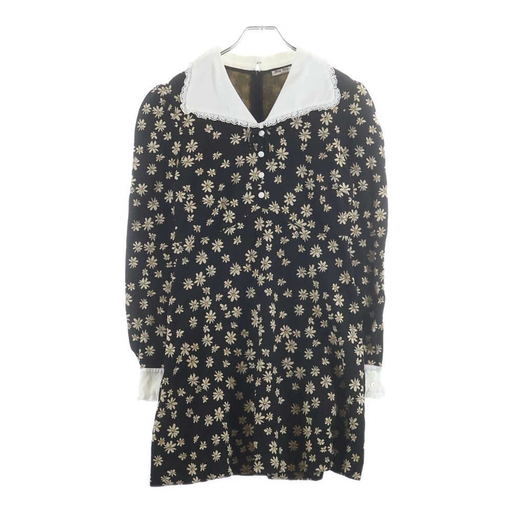 Bigcolor One Peace 花柄ワンピース ブラック レディース MJA800 Aランク
