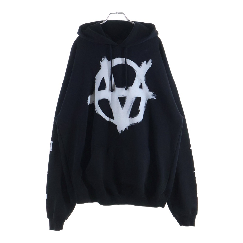 21SS ANARCHY GOTHIC HOODIE UE51TR650B アナーキーゴシックフーディ プルオーバーパーカー ブラック Bランク