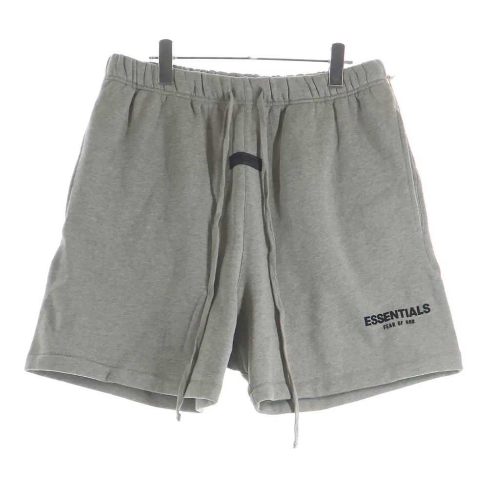 SHORT PANTS フェルトロゴ スウェットハーフパンツ ショーツ グレー Sランク