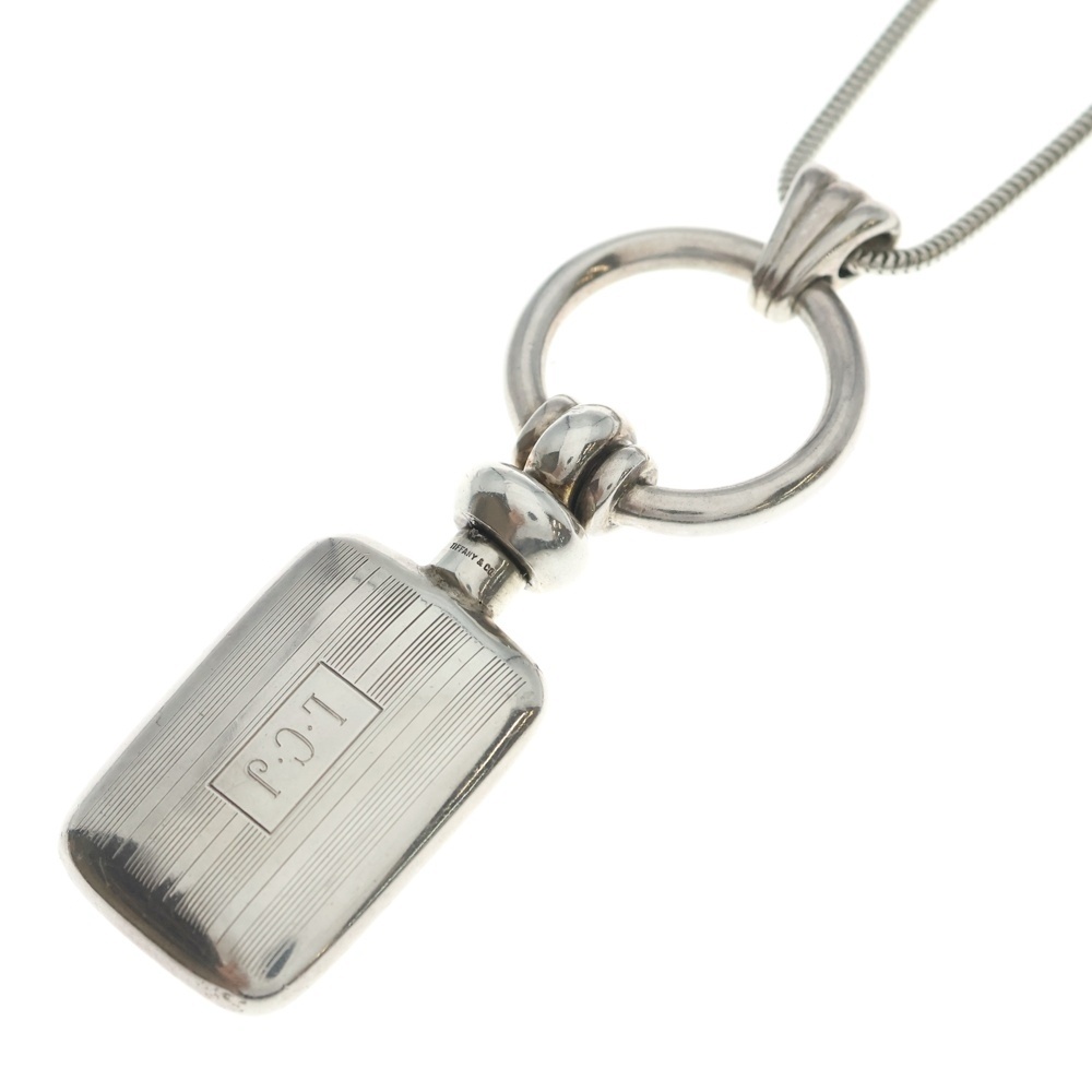 90s VINTAGE perfume bottle necklace pendant silver925 ヴィンテージ パフュームボトルペンダントネックレス シルバー Bランク
