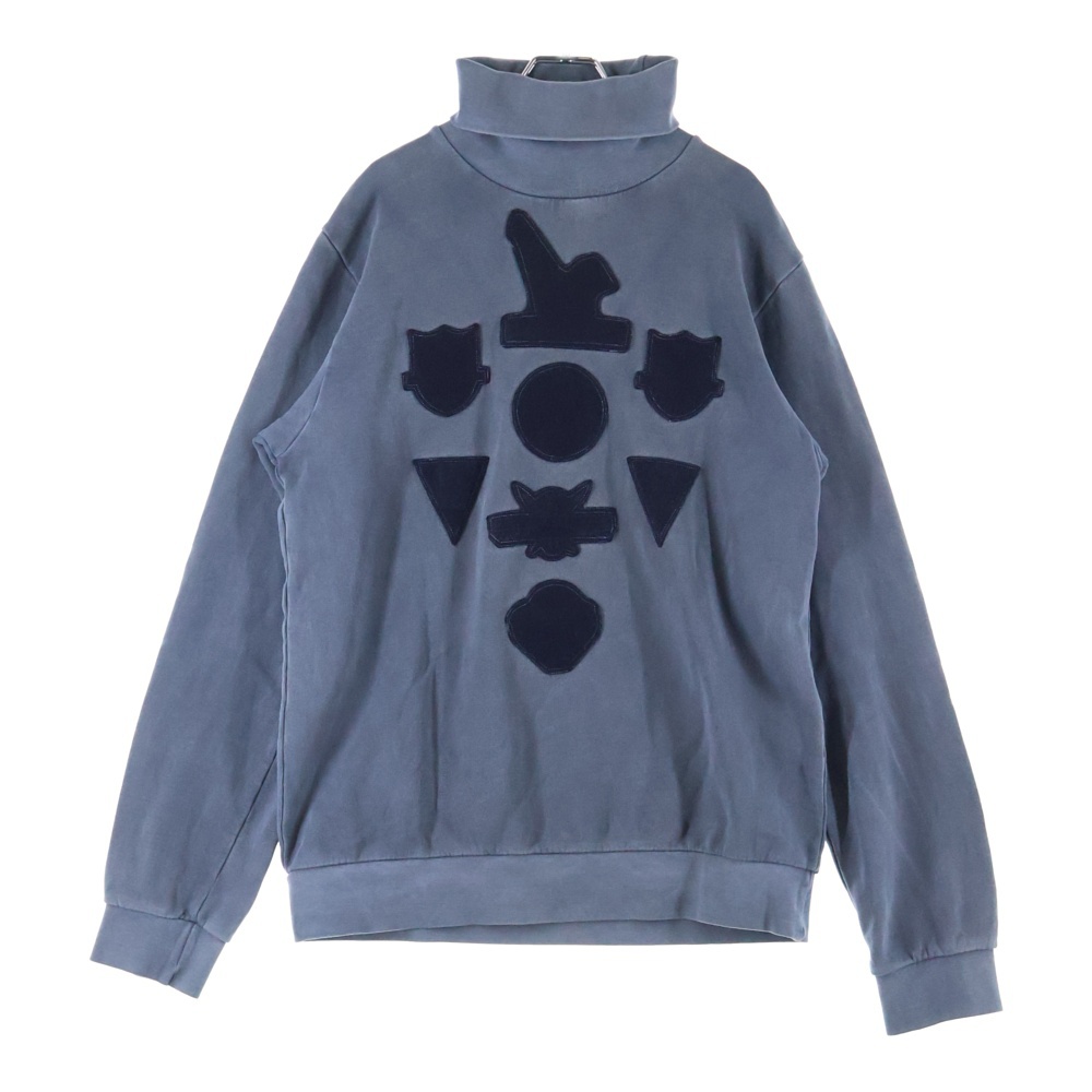 04AW WAVES期 Patchwork Hi-Neck Sweat パッチワーク ハイネック スウェット サンプル グレー Bランク