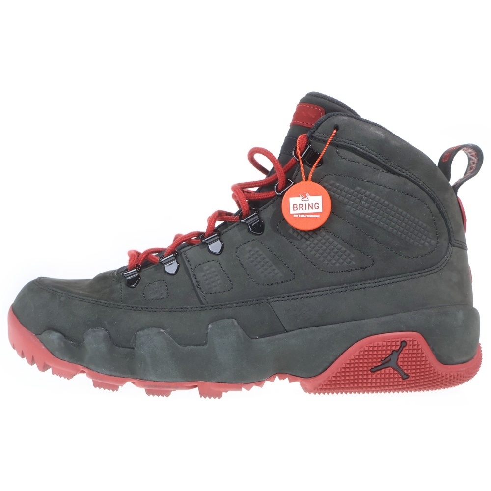 AIR JORDAN 9 RETRO BOOTS OKLAHOMA SOONERS PE エアジョーダン9 オクラホマ スーナーズ ハイカットスニーカー ブラック/レッド US11/29cm AJ9 BOOT OK PE Bランク