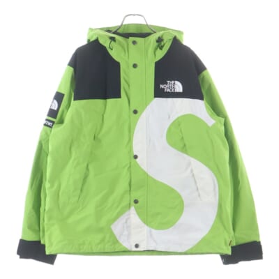 ×THE NORTH FACE S Logo Mountain Jacket Black ノースフェイス Sロゴ マウンテンパーカー ジャケット グリーン NP620021 Bランク