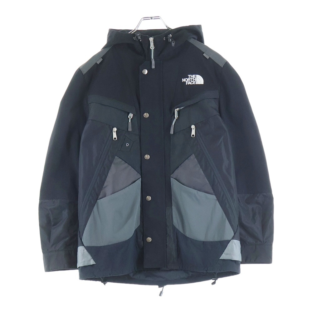 ×Junya Watanabe Man フロントロゴ刺繍 バックパック ブルゾンジャケット ブラック Bランク