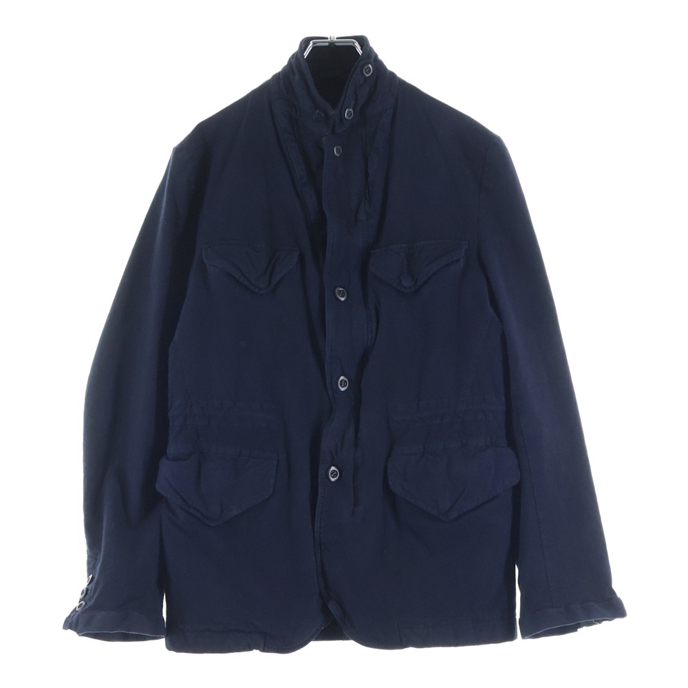 M-65 フィールドミリタリージャケット フロントジップボタン 4フラップポケット HR-J010 ネイビー Bランク