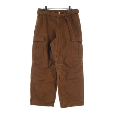 ×sacai ウエストベルト カーゴパンツ ブラウン 25-00992S Bランク