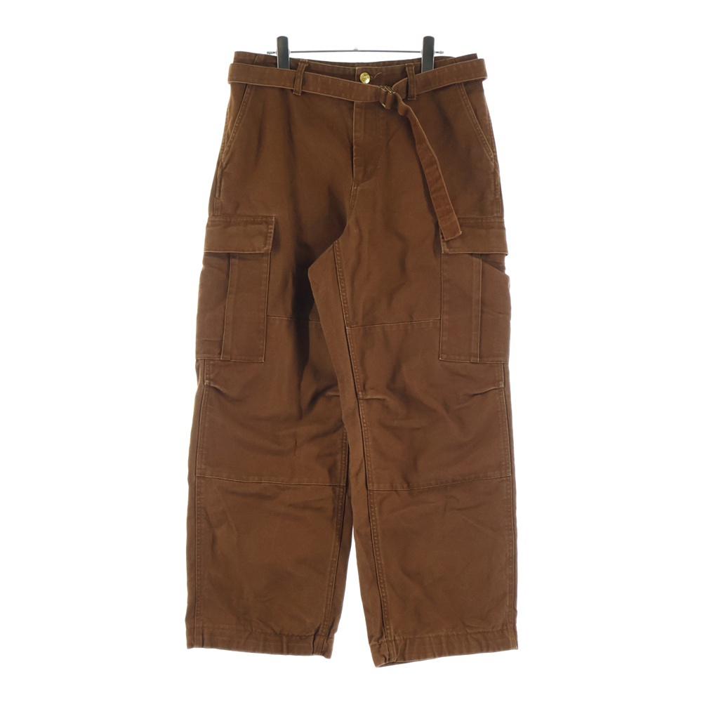 ×sacai ウエストベルト カーゴパンツ ブラウン 25-00992S Bランク
