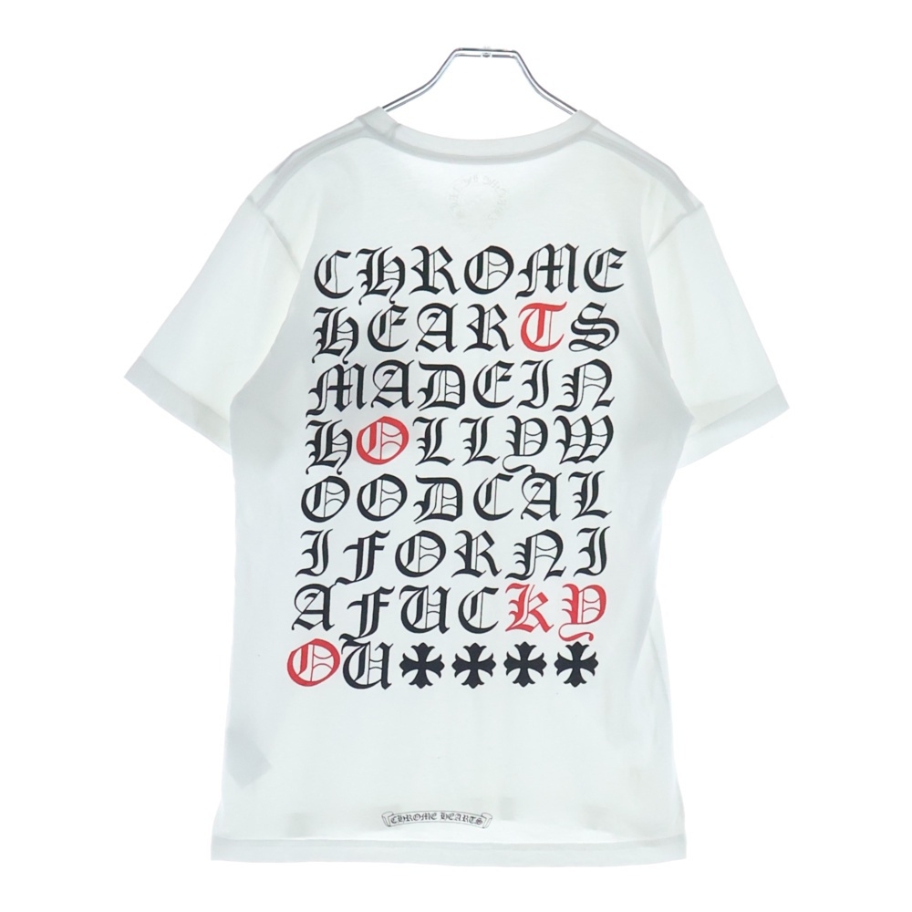 Made In Hollywood T-shirt メイド イ ンハリウッド 両面プリントクルーネック半袖Tシャツカットソー ホワイト Bランク