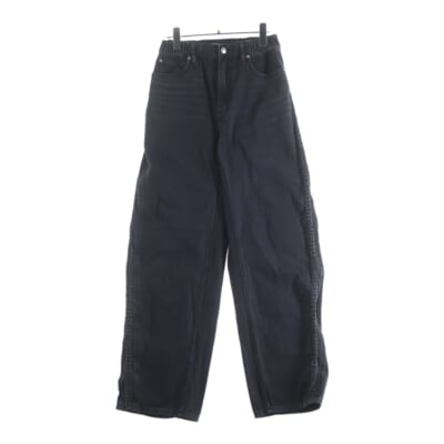 Embossed Logo Balloon Jogger Pants エンボスロゴ バルーンジョガーデニムパンツ ジーンズ レディース ブラック 4DC1254693015 Aランク