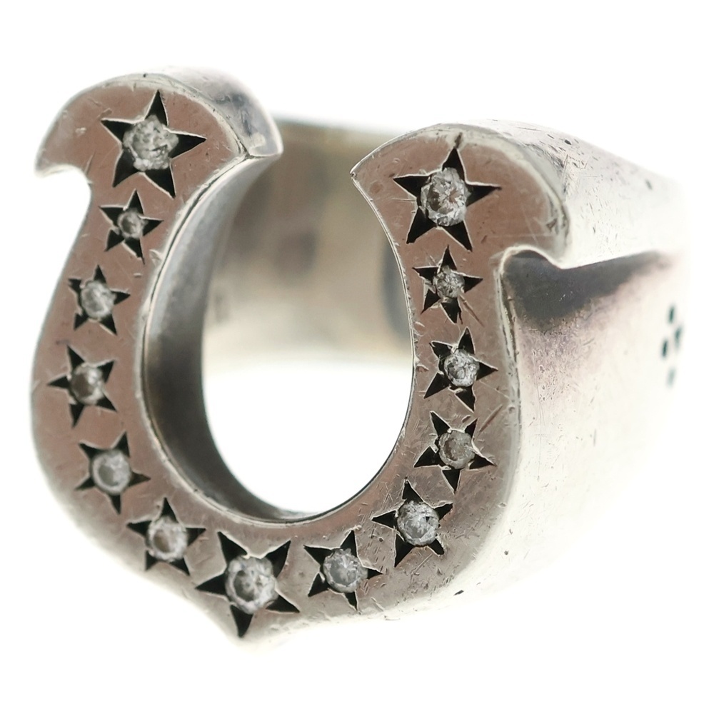 T-H.S RING ホースシューリング ダイヤ入り シルバー Bランク