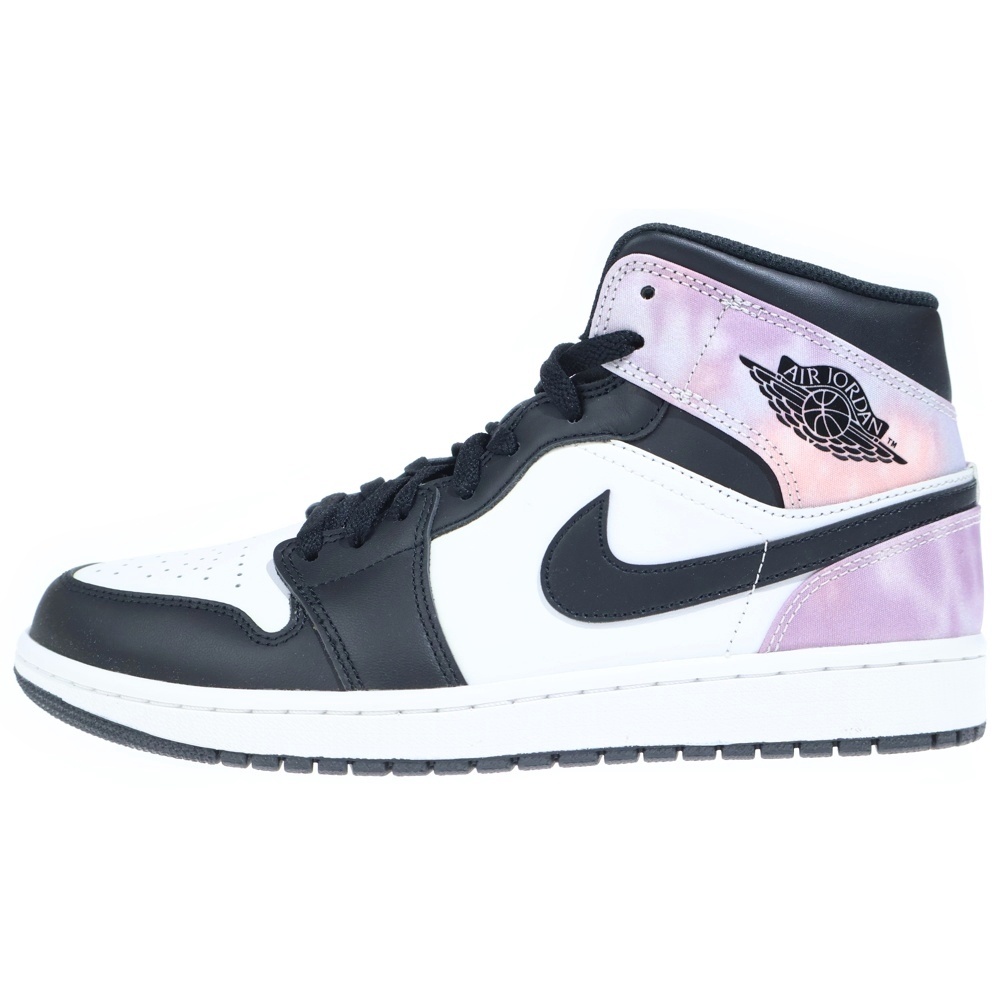 AIR JORDAN 1 MID SE TIE DYE エアジョーダン1 タイダイ ミッドカットスニーカー マルチ US9.5/27.5cm DM1200-001 Sランク