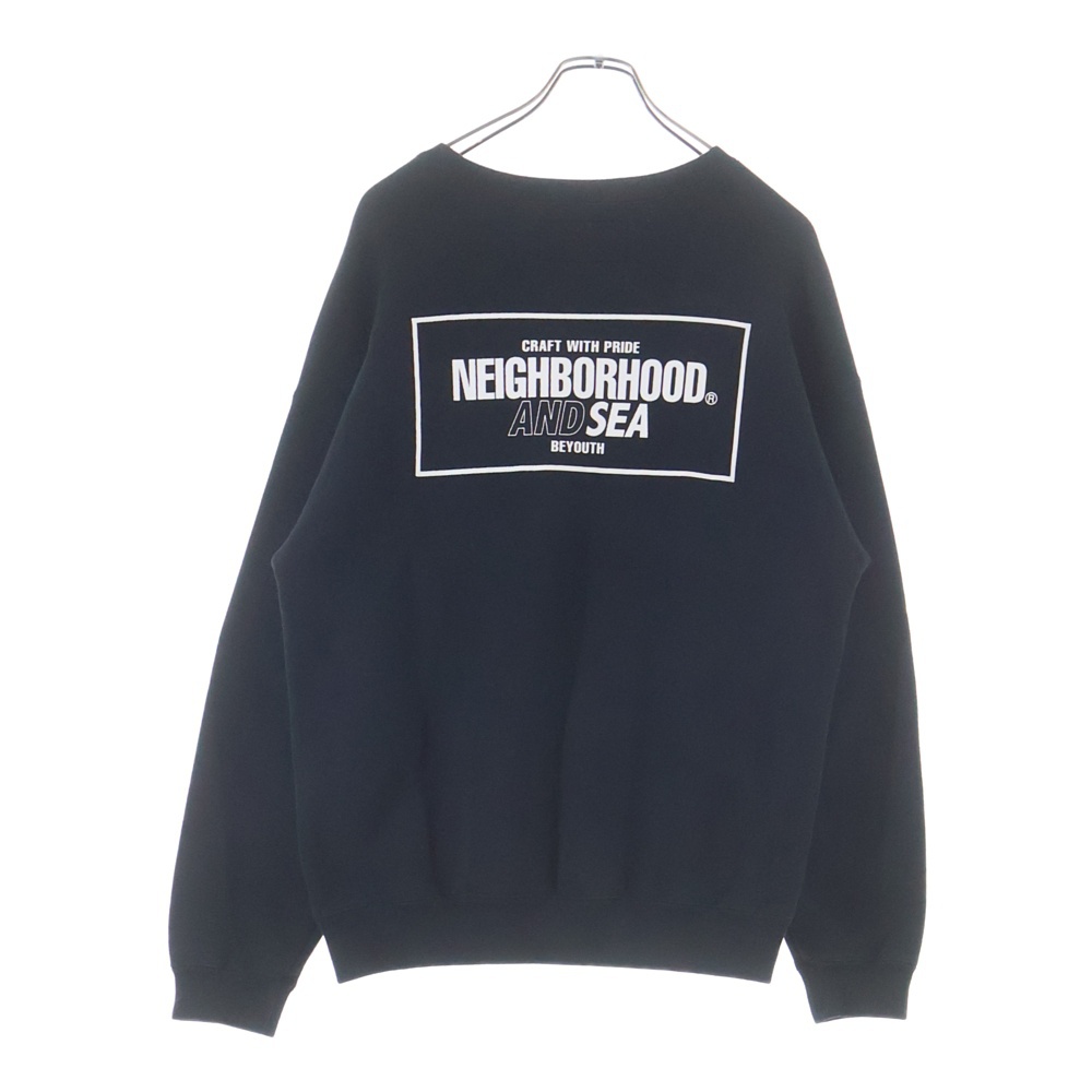 ×WIND AND SEA Logo Sweatshirt ウィンダンシー ロゴ クルーネックスウェットトレーナー ブラック 231UWWSN-CSM01S Bランク