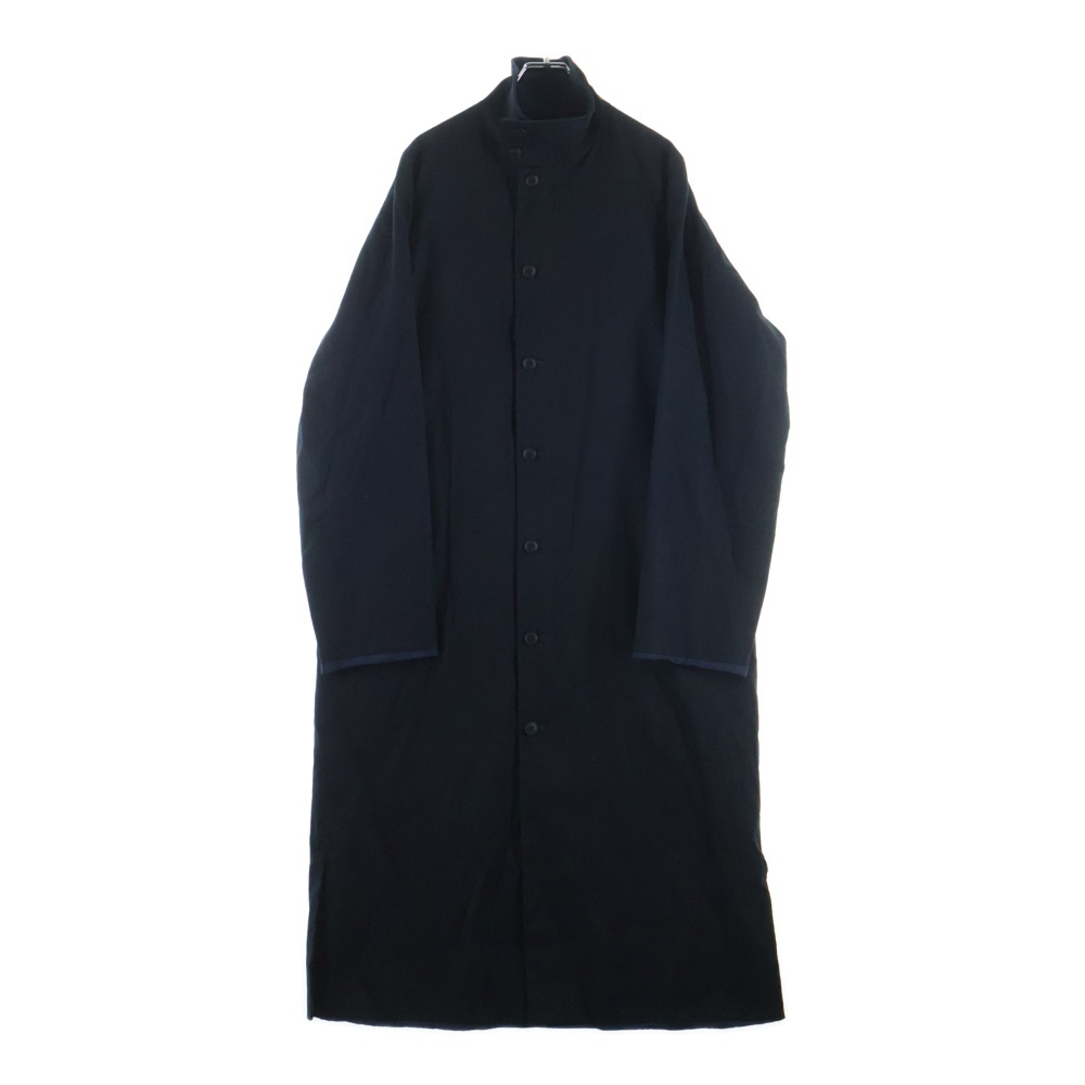 コットン ジップアップ スタンドカラーコート ブラック NR-B57-804 Aランク