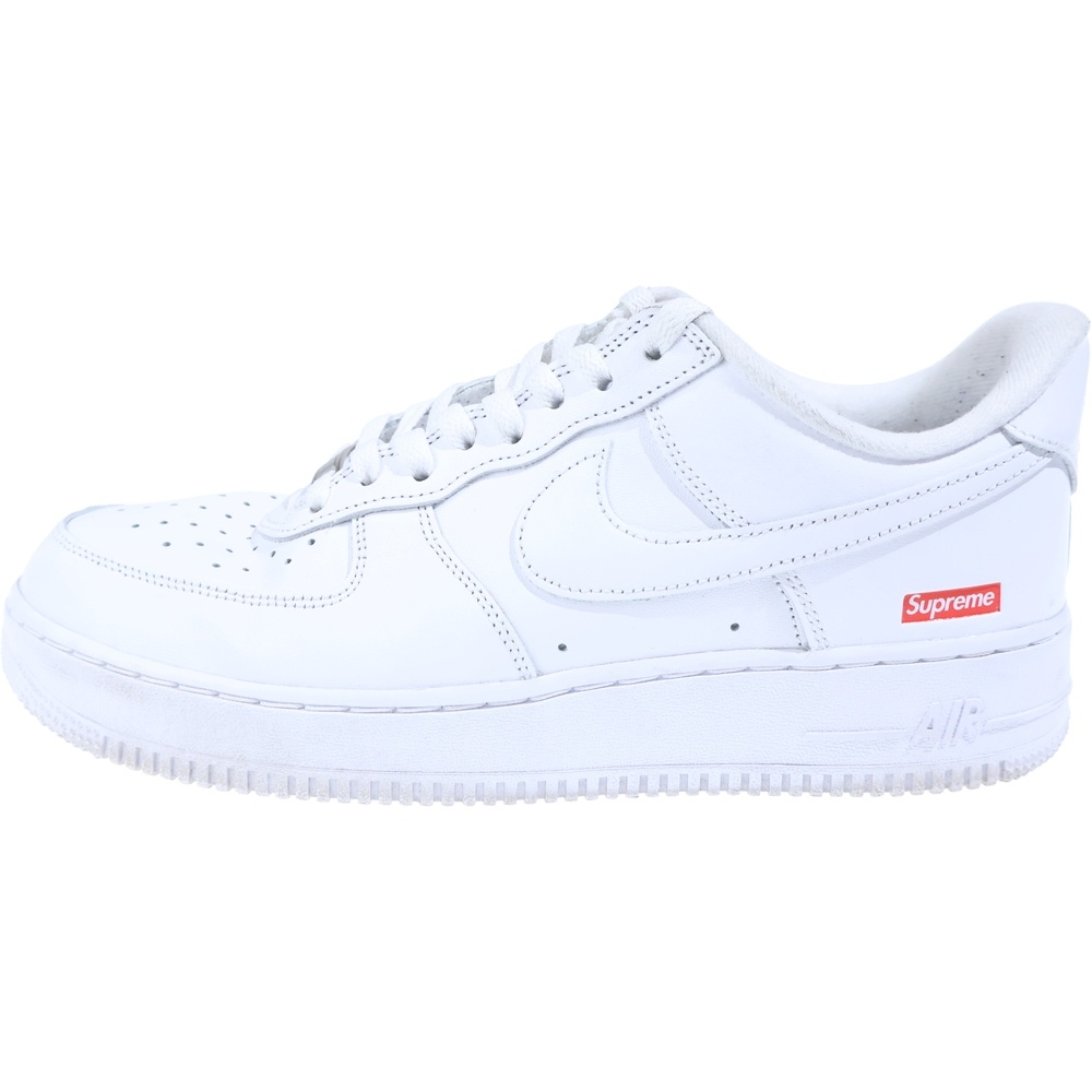 ×SUPREME AIR FORCE 1 LOW CU9225-100 シュプリーム エア フォース 1 ローカットスニーカー ホワイト US9.5/27.5cm Bランク