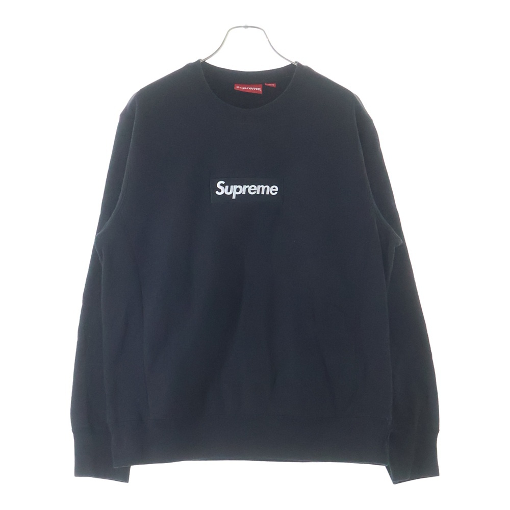 18AW Box Logo Crewneck ボックス ロゴ クルーネックスウェットトレーナー ブラック Bランク