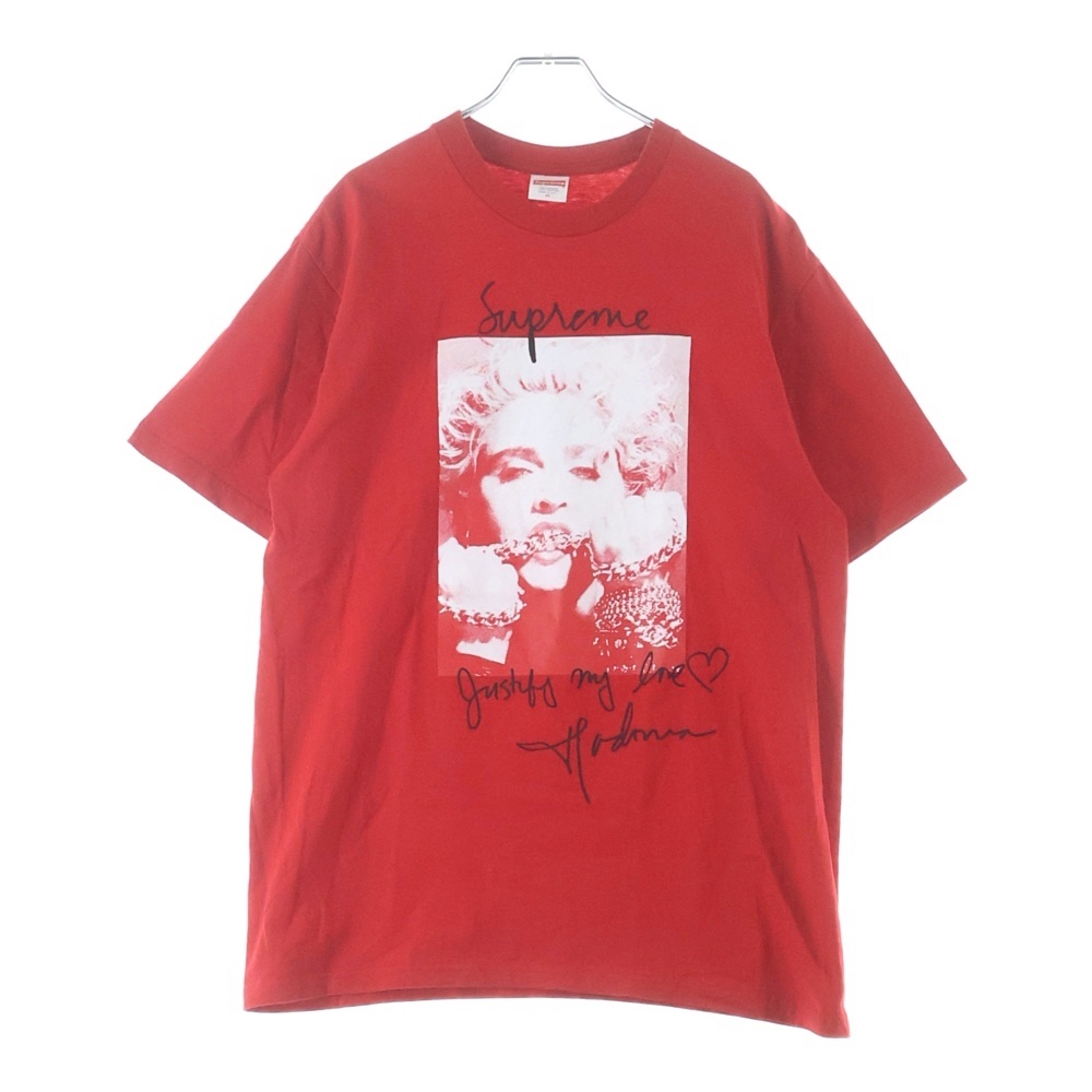 18AW Madonna Tee 半袖 クルーネック Tシャツ カットソー レッド Bランク
