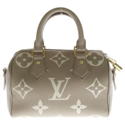 モノグラム アンプラント スピーディ バンドリエール20 ハンドバッグ ベージュ M4657 Bランク