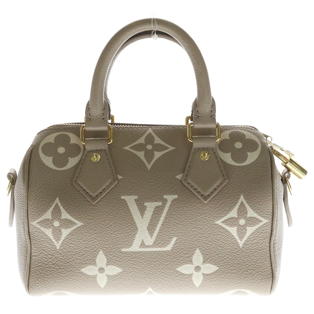 モノグラム アンプラント スピーディ バンドリエール20 ハンドバッグ ベージュ M4657 Bランク