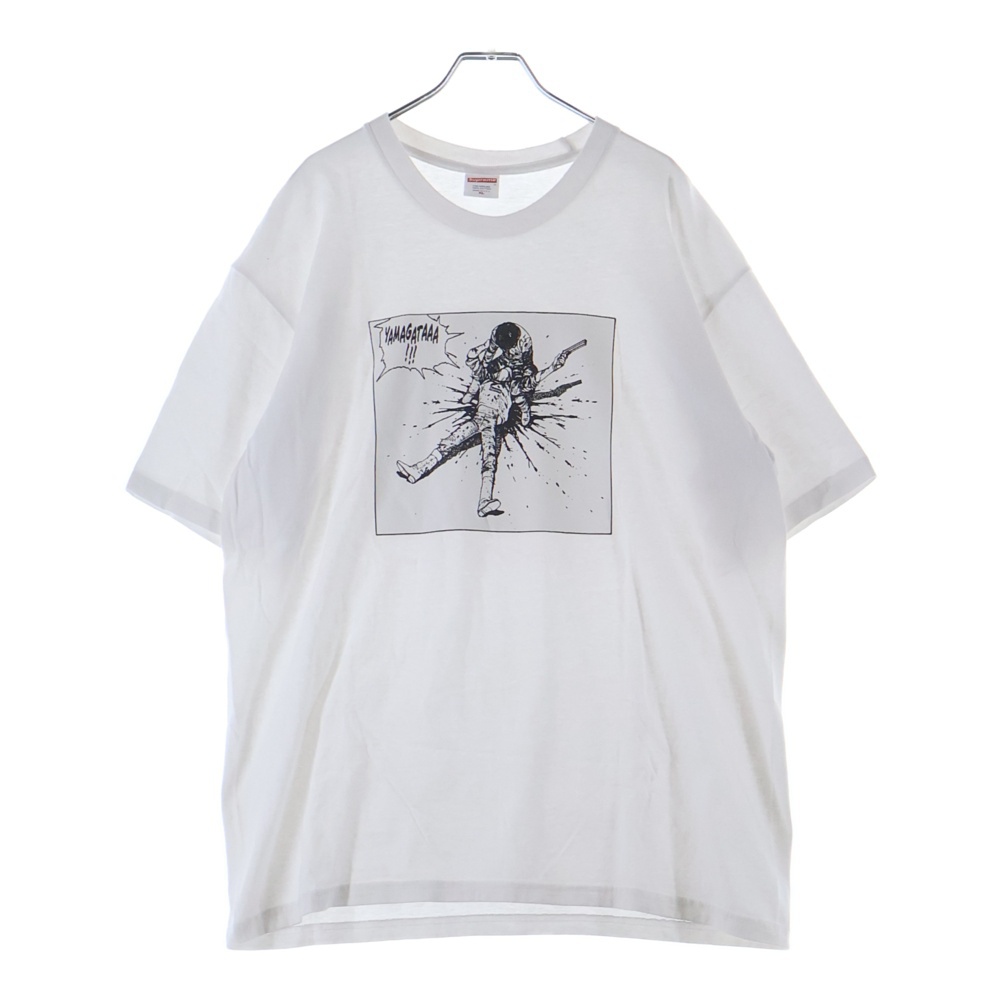 17AW ×AKIRA Yamagata Tee アキラ ヤマガタ クルーネック半袖Tシャツ カットソー ホワイト Aランク