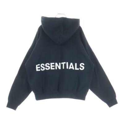 バックロゴ プルオーバーパーカー フーディー ブラック Bランク