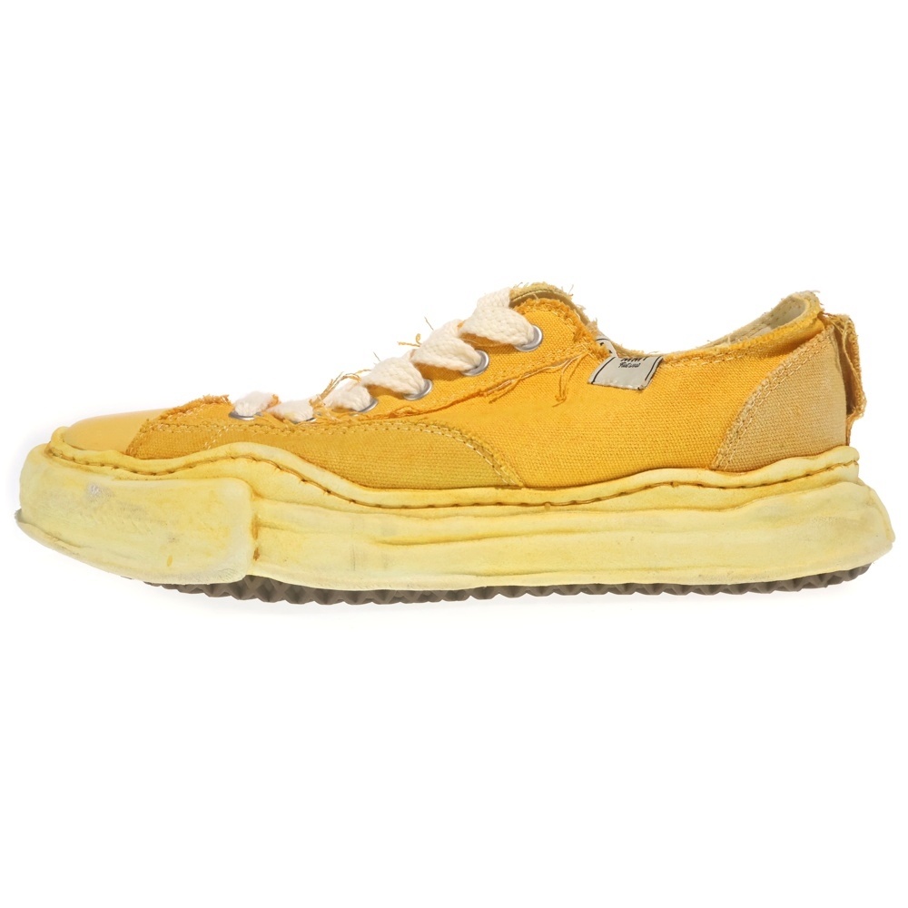 HANK LOW CANVAS ローカットスニーカー シューズ イエロー C05FW702 Aランク