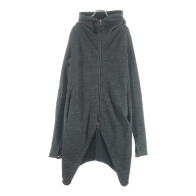 12AW 初期 CATHARSIS カタルシス ロングジップアップパーカー グレー Bランク
