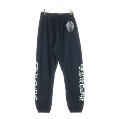 CH PLUS LOGO 総柄 スウェットパンツ ブラック Aランク