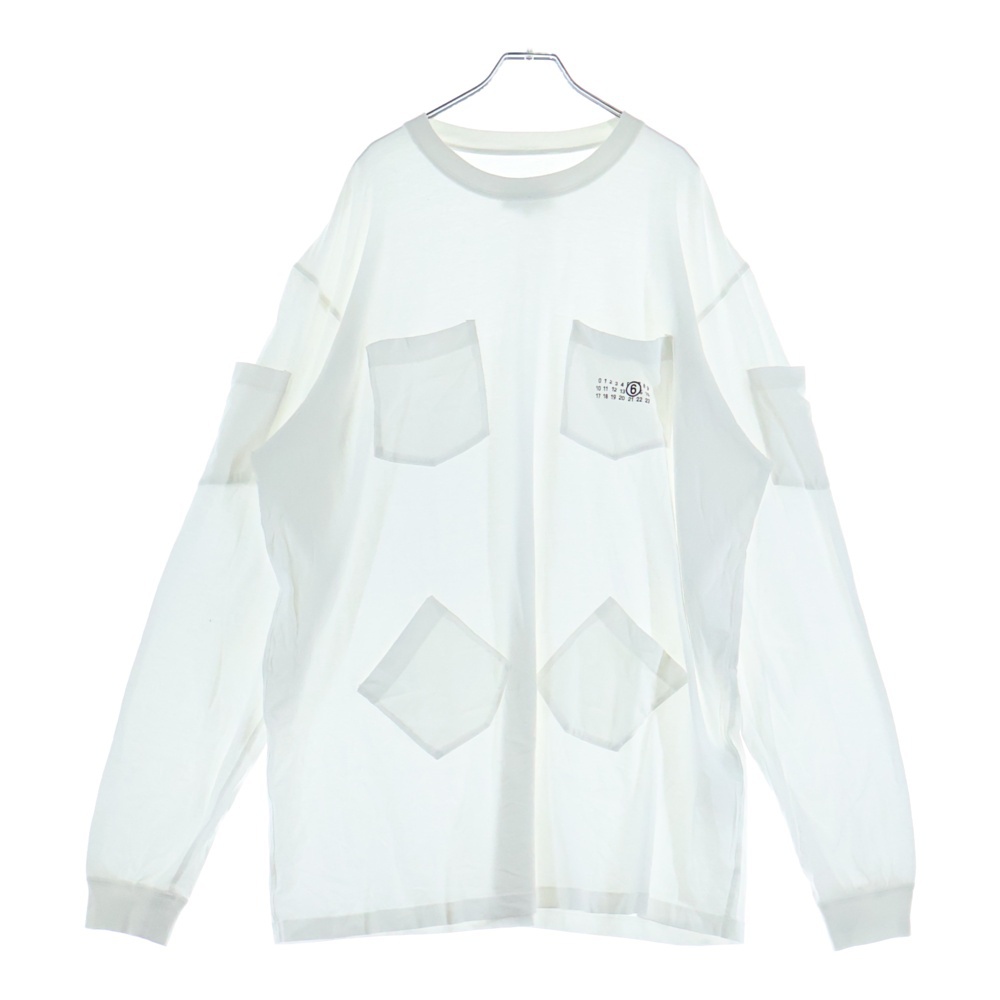24SS ポケットデザインロングカットソー ホワイト SH2NH0001 Aランク