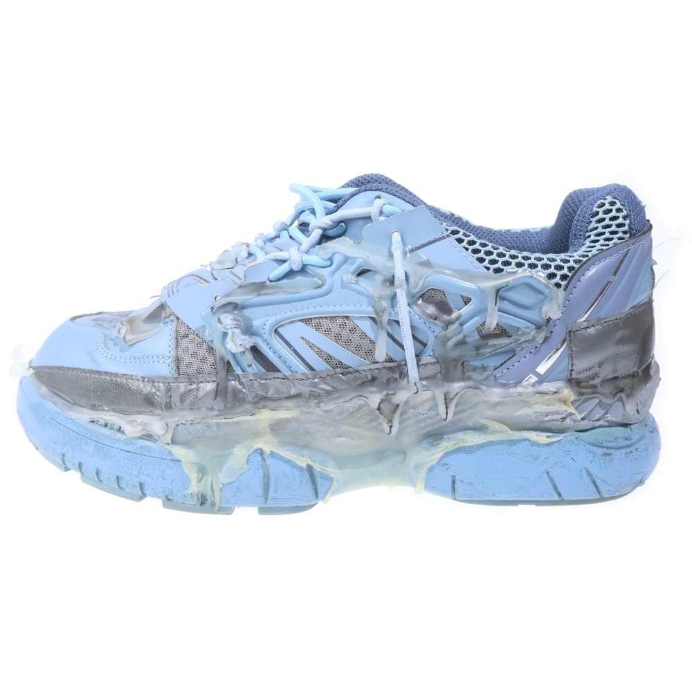 Fusion Sneakers フュージョン ダスト 加工 ローカット スニーカー ブルー S57WS0257 Aランク