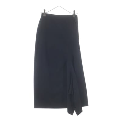 ウールロングスカート ブラック YK-S25-116 Bランク