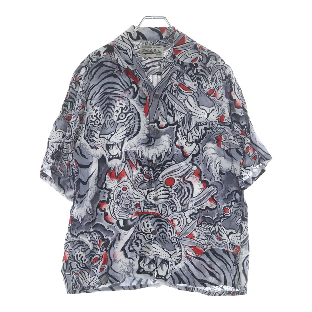 TIM LEHI HAWAIIAN SHIRTS ティムリーハイ ハワイアン 半袖シャツ グレー Aランク