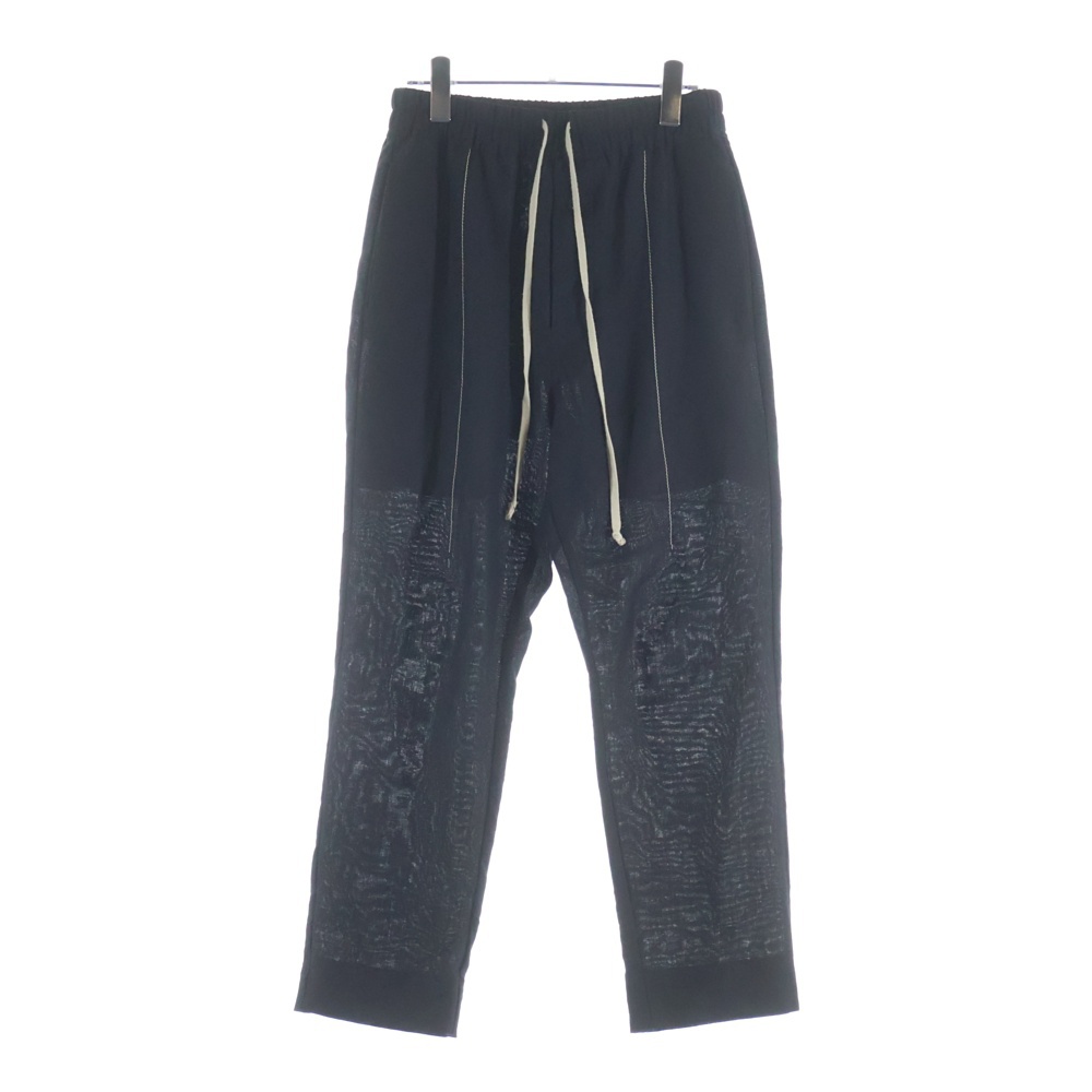 21SS DRAWSTRING SLIM LONG フロントステッチデザイン マルチポケット ドローストリング イージーパンツ ブラック RU21S6390-WHEM2 Bランク
