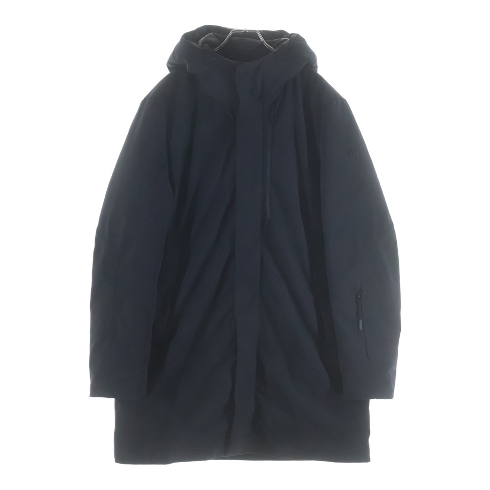 CAPALBIO カパルビオ ストレッチナイロンフーデッドダウンジャケット ネイビー GM620E19 Aランク