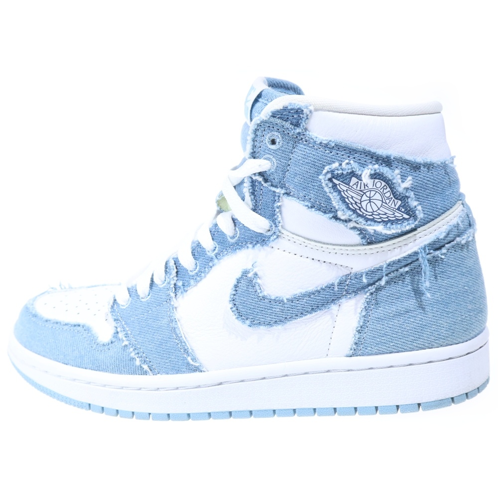 WMNS Air Jordan 1 High OG Denim エアジョーダン1 OG デニム レディース ハイカットスニーカー US7.5/24.5cm インディゴ DM9036-104 Bランク