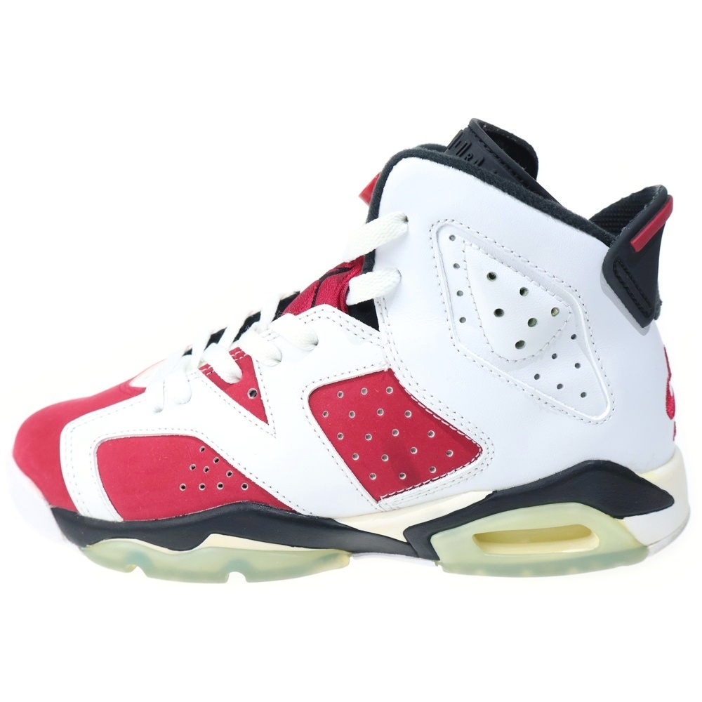 Air Jordan 6 GS Carmine エアジョーダン6 GS カーマイン ハイカットスニーカー ホワイト/レッド US5Y/23.5cm 384665-106 Bランク