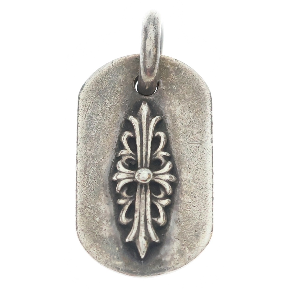 RAISED FRRL DOGTAG レイズドフローラルクロス ドッグタグ ペンダントトップ シルバー BCA302 Bランク