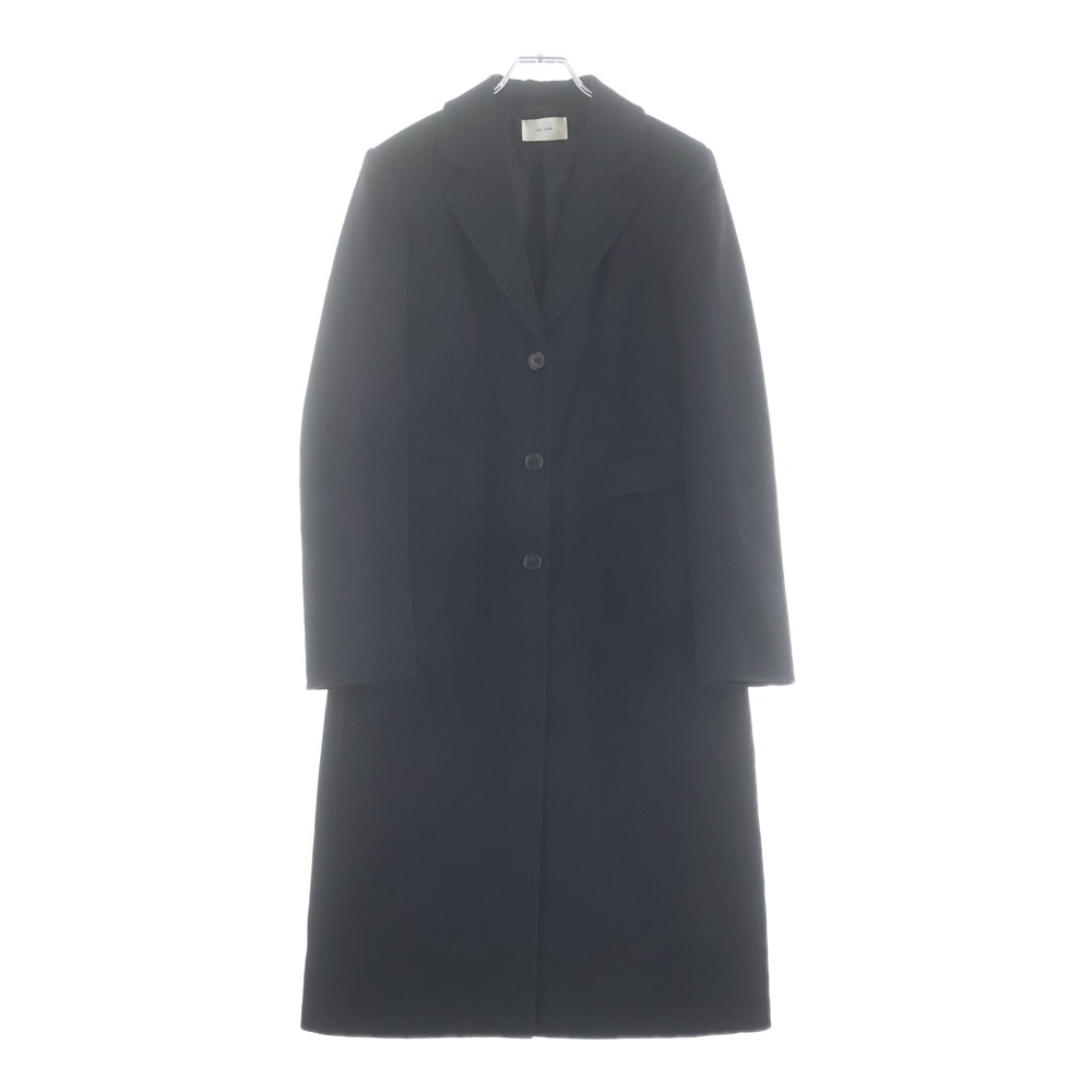 カシミヤ 3B チェスターコート ブラック レディース 10163 W4025 Bランク