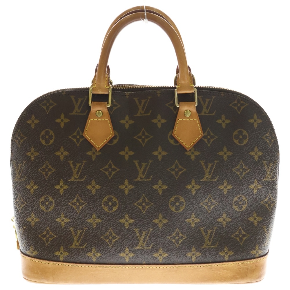 モノグラム アルマ ハンドバッグ ブラウン レザー M51130 Bランク