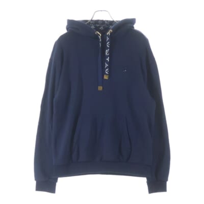 25SS Cotton Hoodie モノグラムコットンフーディパーカー ネイビー 1AGJZV Bランク