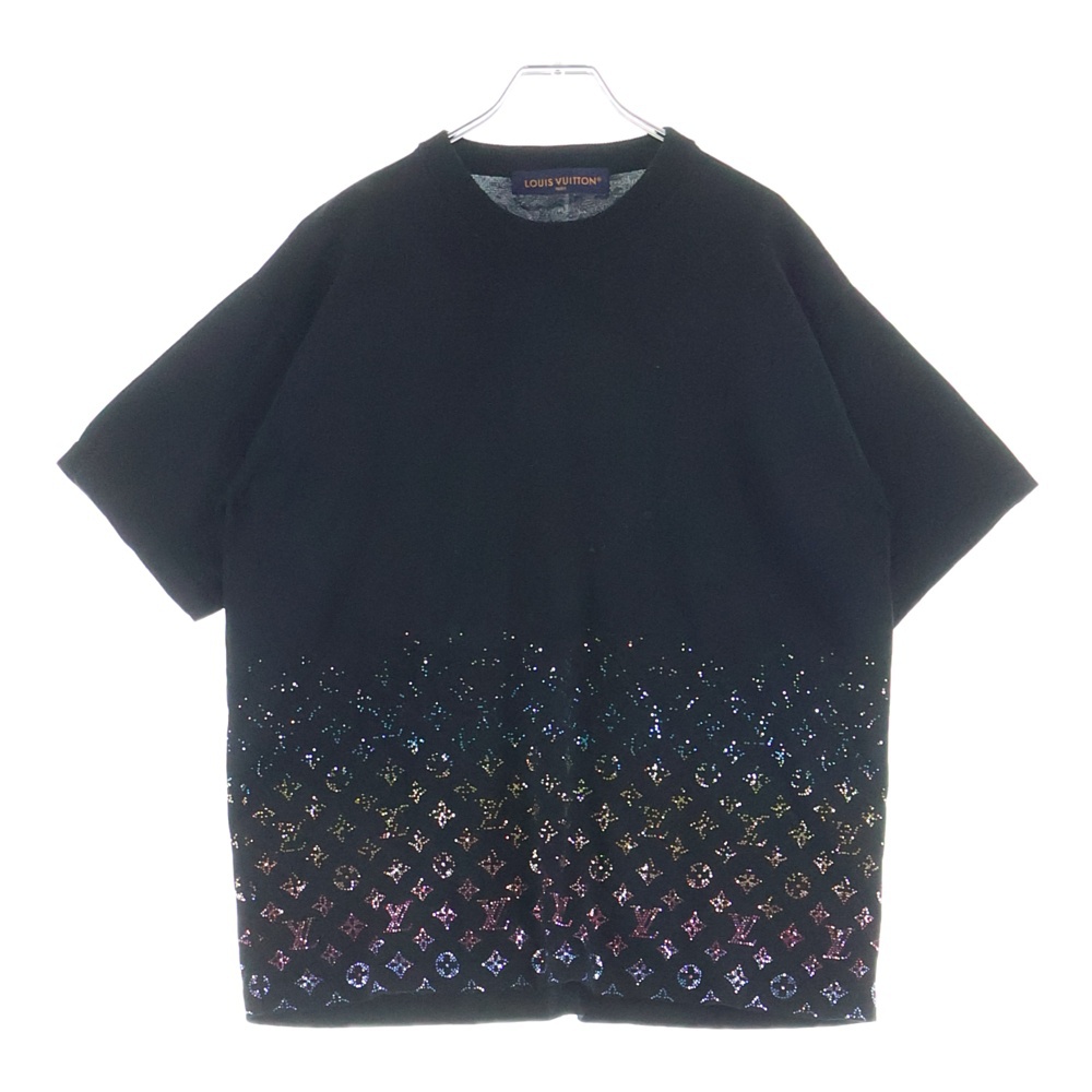 25AW モノグラム グラディエント エンベリッシュド半袖Tシャツ カットソーブラック RM252MV AUR HTN03W Bランク