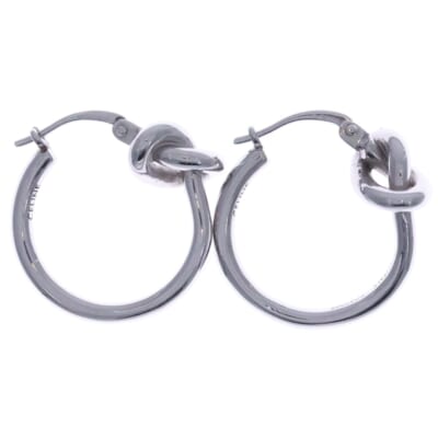 ノット フープピアス シルバー 5.4g SCA1224 Bランク
