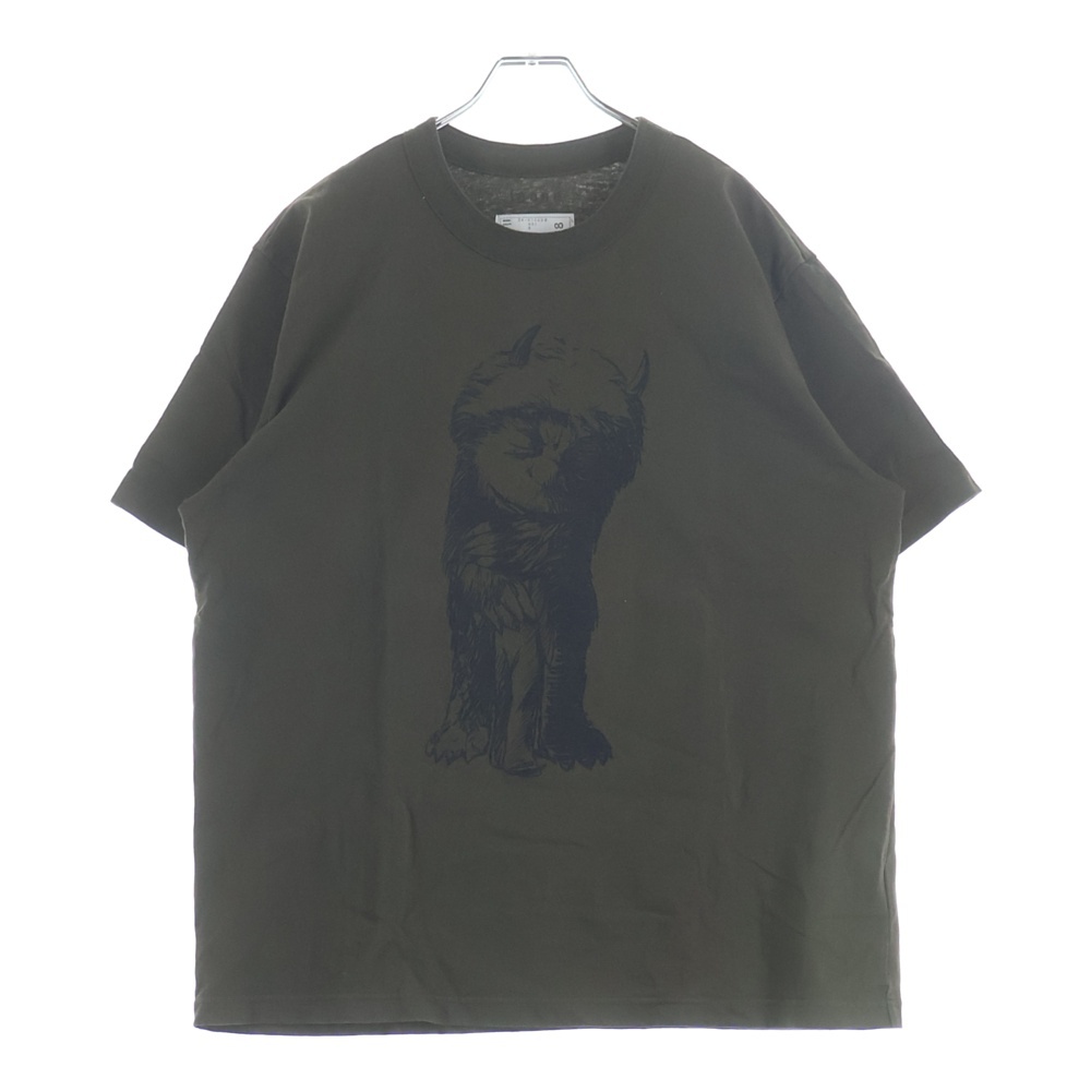 25AW WHERE THE WILD THINGS ARE T-Shirt 25-01008S プリント半袖Tシャツ カーキ Aランク