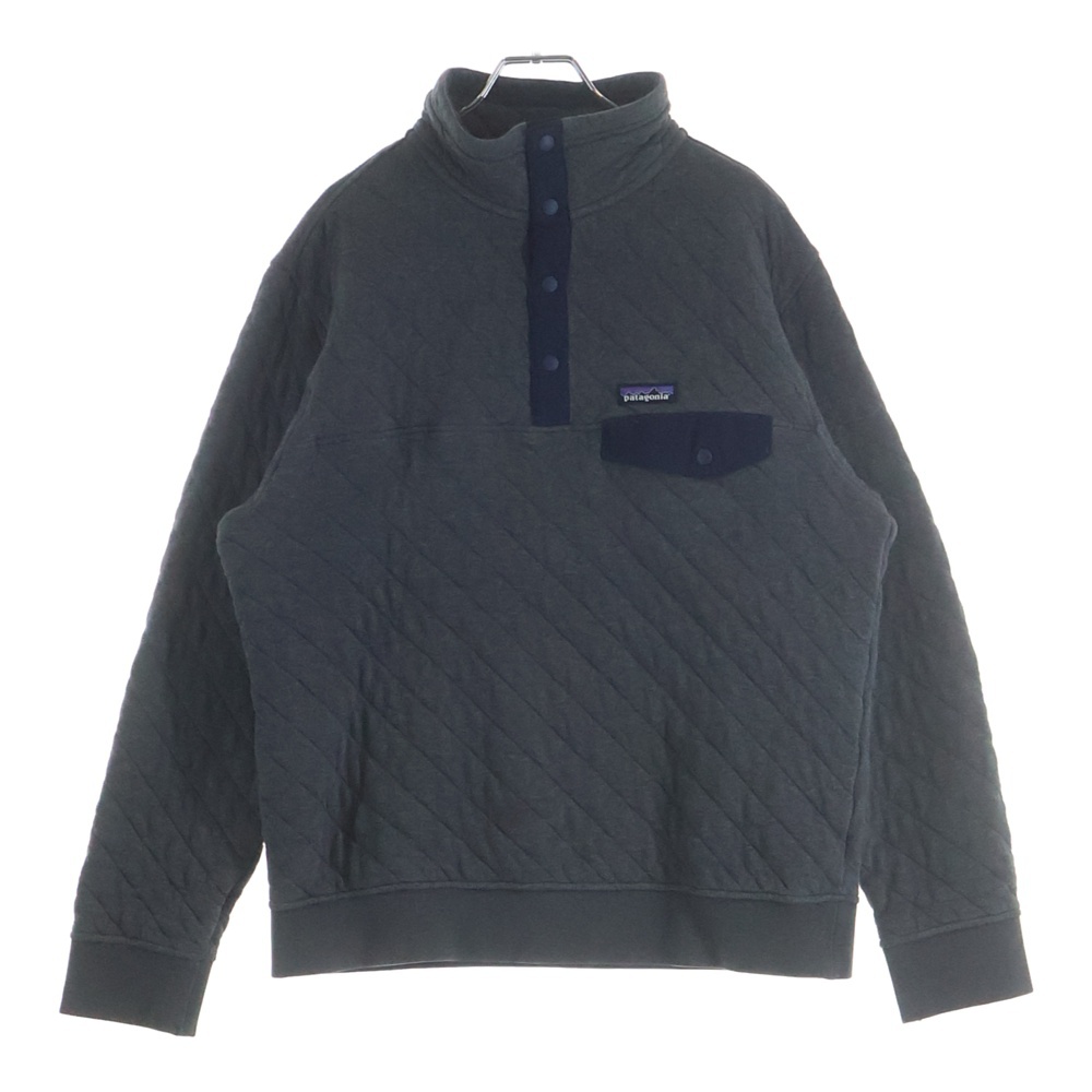 17AW Organic Cotton Quilt Snap-T オーガニックコットン キルトスナップT プルオーバー グレー 25371 FA17 Bランク