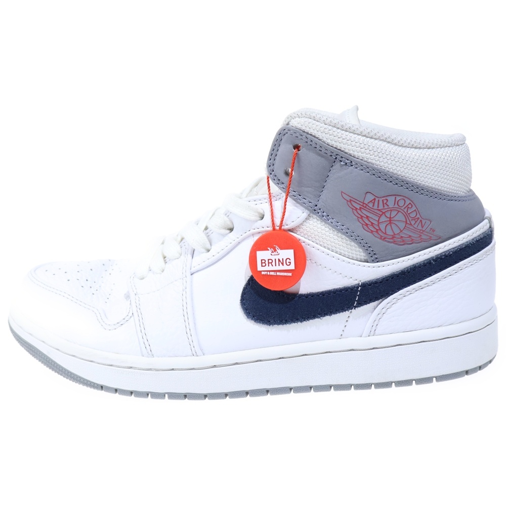 Air Jordan 1 Mid DR8038-100 エアジョーダン1 ミッド ハイカットスニーカー ホワイト US9.5/27.5cm Aランク