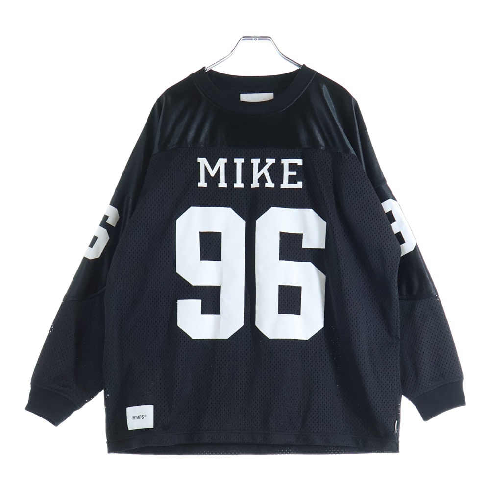 25SS NETMINDER/LS/POLY ネットマインダー ロングスリーブ メッシュ ホッケー シャツ ブラック 251ATDT-CSM23 Aランク