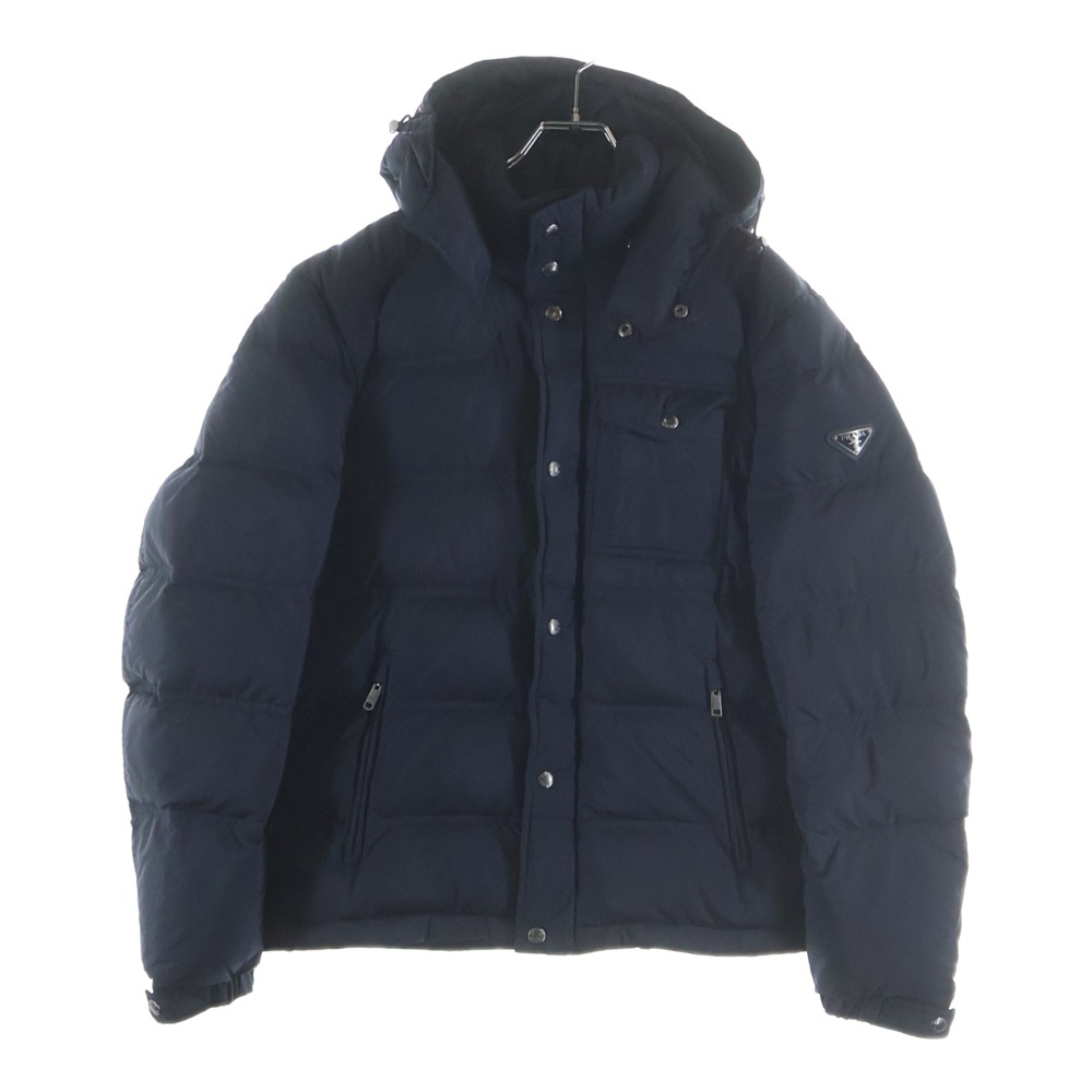 トライアングルロゴ 中綿ダウンジャケット ブラック SGH573 R132 Q04 Aランク