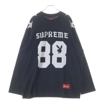 26SS Playboy L/S Football Top プレイボーイ フットボール 長袖Tシャツ ロンT カットソー ブラック Aランク