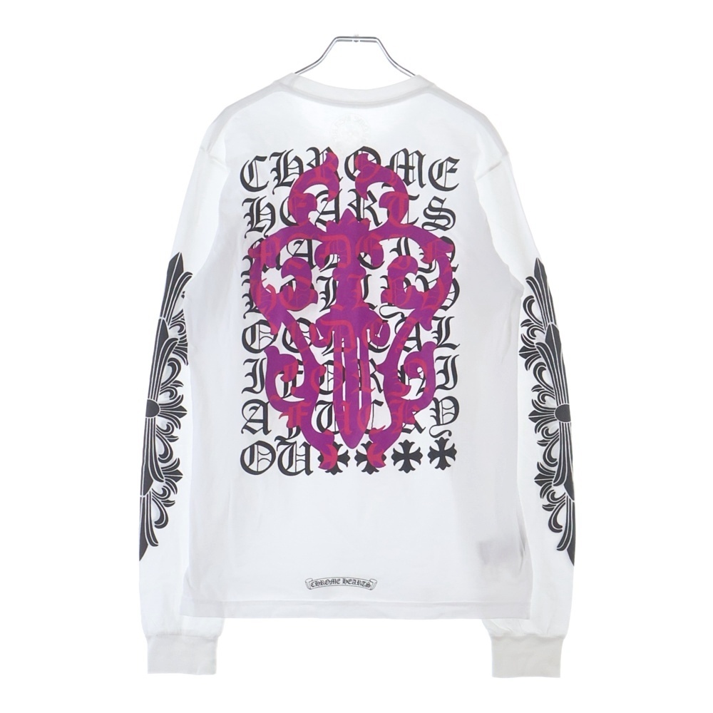 Vine Dagger ヴァインダガー アームフローラル 長袖Tシャツ カットソー ホワイト Aランク